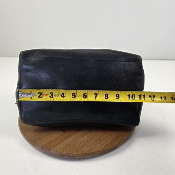 Dooney & Bourke Florentine Satchel Bag Womens Medium Black Leather Zip Top Purse - Picture 10 of 16